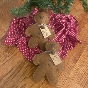 Pair Felt Gingerbread Men
